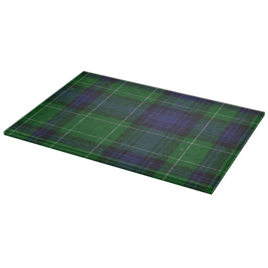 Clan Abercrombie Kariert Glass Cutting Board Schneidebrett (Ecke)