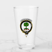 Clan Abercrombie (oder Abercromby) Bier Glass Glas (Vorderseite)