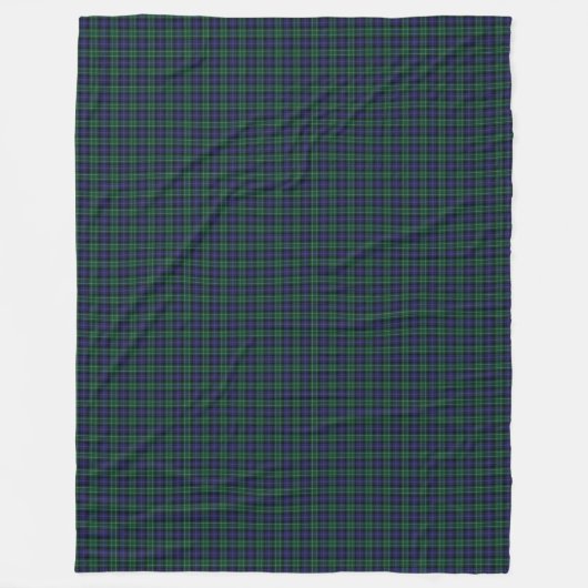 Clan Abercrombie Scottish Tartan Kariertes Muster Fleecedecke (Vorderseite)