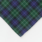 Clan Abercrombie Scottish Tartan Kariertes Muster Fleecedecke (Ecke)