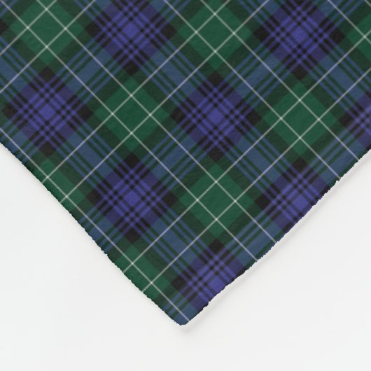 Clan Abercrombie Scottish Tartan Kariertes Muster Fleecedecke (Ecke)