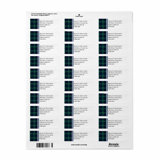 Clan Abercrombie Tartan (Vorne)