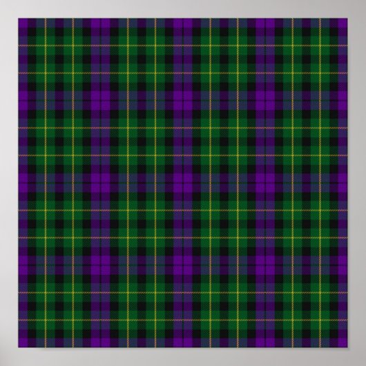 Clan Abercrombie Tartan - Digitaler Download Poster (Vorne)