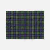 Clan Abercrombie Tartan Fleecedecke (Vorderseite (Horizontal))