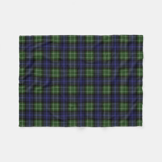Clan Abercrombie Tartan Fleecedecke (Vorderseite (Horizontal))