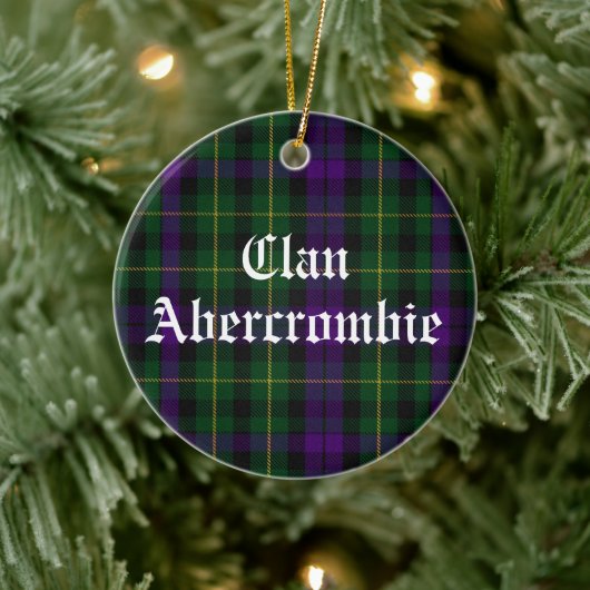 Clan Abercrombie Tartan individuell anpassbar Keramik Ornament (Baum)
