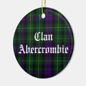 Clan Abercrombie Tartan individuell anpassbar Keramik Ornament (Links)