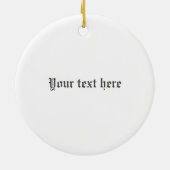 Clan Abercrombie Tartan individuell anpassbar Keramik Ornament (Hinten)