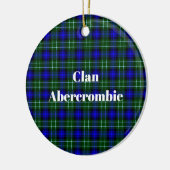Clan Abercrombie Tartan Keramik Ornament (Links)