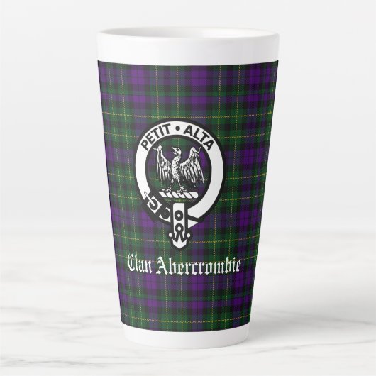 Clan Abercrombie Tartan & Wappen Milchtasse (Vorderseite)