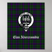 Clan Abercrombie Tartan & Wappen Poster (Vorne)