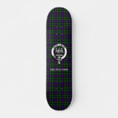 Clan Abercrombie Tartan & Wappen Skateboard (Vorne)