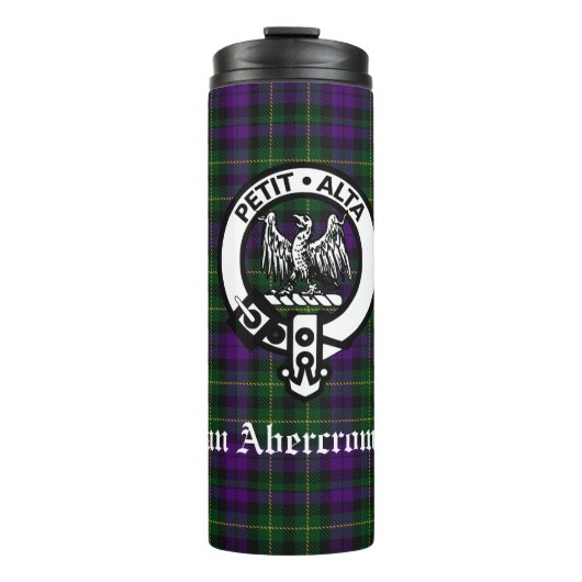 Clan Abercrombie Tartan & Wappen Thermosbecher (Vorderseite)