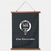 Clan Abercrombie Tartan & Wappen Wandteppich Mit Holzrahmen (Vorderseite)