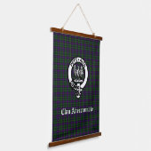 Clan Abercrombie Tartan & Wappen Wandteppich Mit Holzrahmen (Gewinkelt)