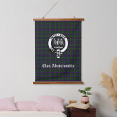 Clan Abercrombie Tartan & Wappen Wandteppich Mit Holzrahmen (Schlafzimmer)
