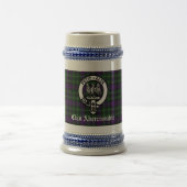 Clan Abercrombie Wappen Abzeichen & Tartan Custom Bierglas (Mittel)