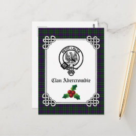 Clan Abercrombie Wappen Abzeichen & Tartan Postkarte