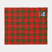 Clan Adair Tartan Kariert Fleecedecke (Vorderseite (Horizontal))