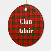 Clan Adair Tartan Keramik Ornament (Links)