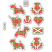 Clan Adair Tartan Sticker (Vorderseite)