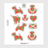 Clan Adair Tartan Sticker (Blatt)