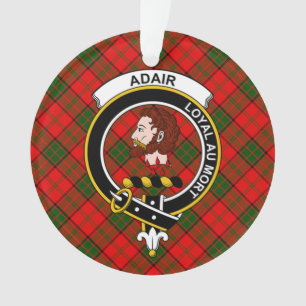Clan Adair Tartan und Wappen Ornament