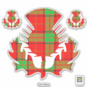 Clan Adair Thistle Sticker (Vorderseite)