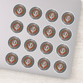 Clan Adair Wappen & Tartan Knot Aufkleber