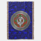 Clan Adair Wappen & Tartan Knot Decke (Vorderseite Vertikal)