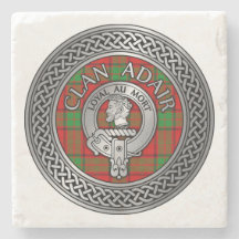 Clan Adair Wappen & Tartan Knot