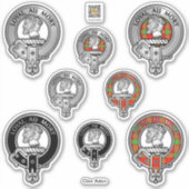 Clan Adair Wappen & Tartan Sticker (Vorderseite)