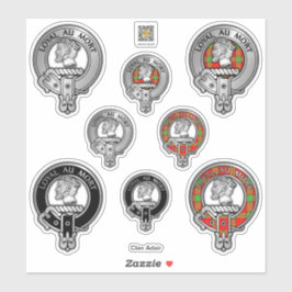 Clan Adair Wappen & Tartan Sticker