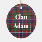 Clan Adam Ancient Tartan Keramik Ornament (Links)