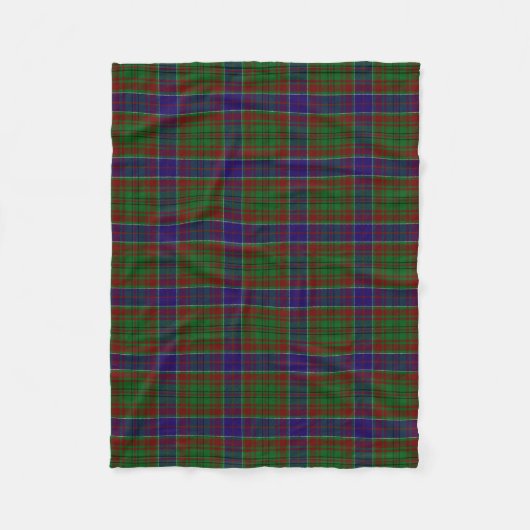 Clan Adams Tartan Kariert Fleecedecke (Vorderseite)
