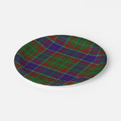 Clan Adams Tartan Pappteller (Schrägansicht)