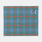 Clan Agnew Ancient Tartan Kariert Fleecedecke (Vorderseite (Horizontal))