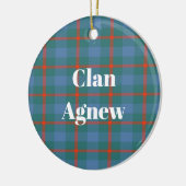 Clan Agnew Ancient Tartan Keramik Ornament (Links)