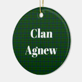 Clan Agnew Hunting Tartan Keramik Ornament (Links)