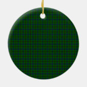 Clan Agnew Junting Abzeichen Tartan Kariert Keramik Ornament (Hinten)