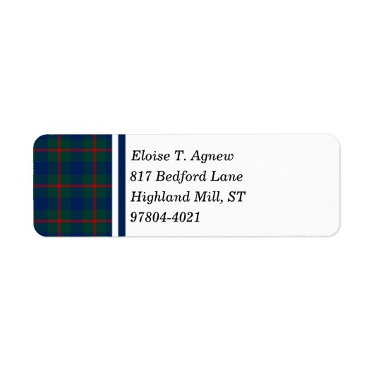 Clan Agnew Tartan (Vorne)