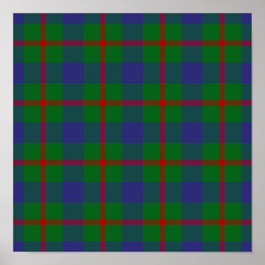Clan Agnew Tartan - Digitaler Download Poster (Vorne)