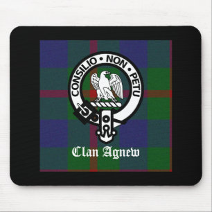 Clan Agnew Tartan Wappen Mousepad