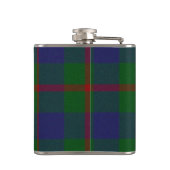 Clan Agnew Wappen Abzeichen und Tartan Flachmann (Rückseite)