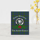Clan Agnew Wappen & Tartan Karte (Gelbe Blume)
