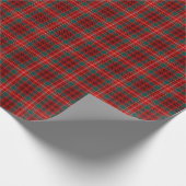 Clan Ainslie Tartan Red and Green Kariert Geschenkpapier (Ecke)