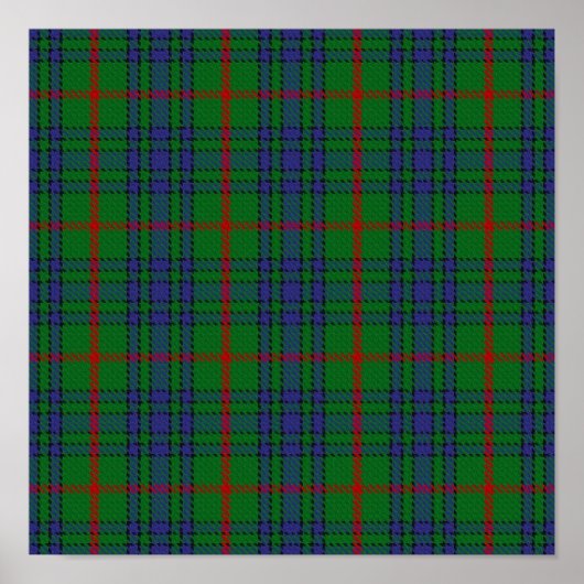 Clan Aiton Tartan - Digitaler Download Poster (Vorne)