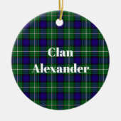 Clan Alexander Tartan Keramik Ornament (Vorne)