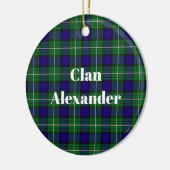 Clan Alexander Tartan Keramik Ornament (Links)