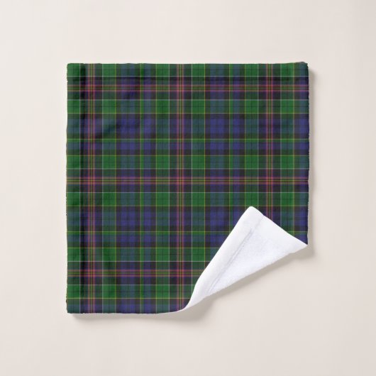 Clan Allison Tartan Kariert Mit Monogramm Badhandtuch Set (Waschlappen)